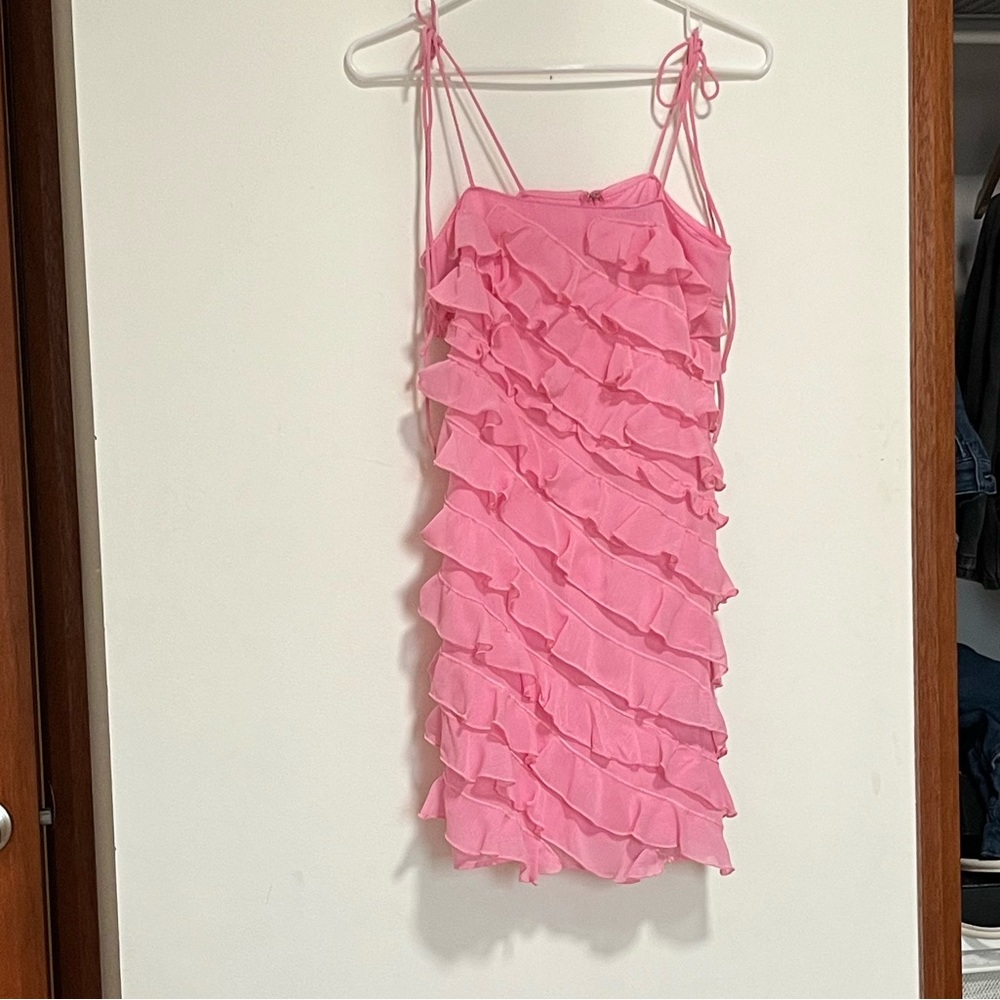 Pink Ruffled Dress